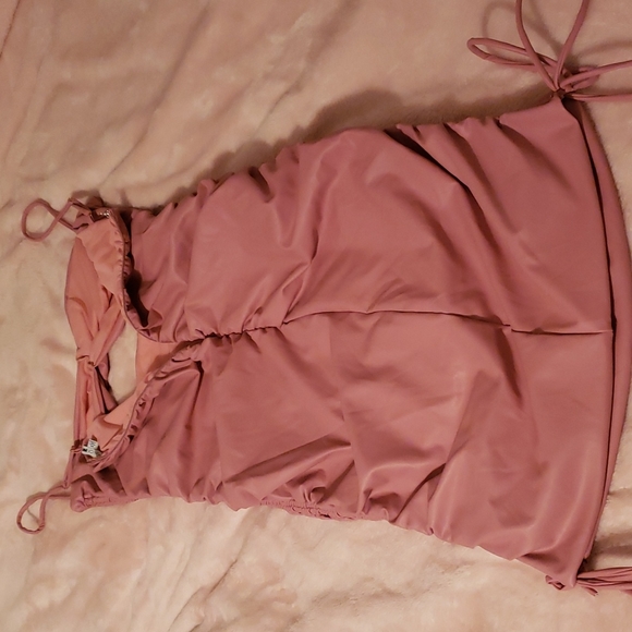 Pink Faux Leather Dress - Picture 3 of 3